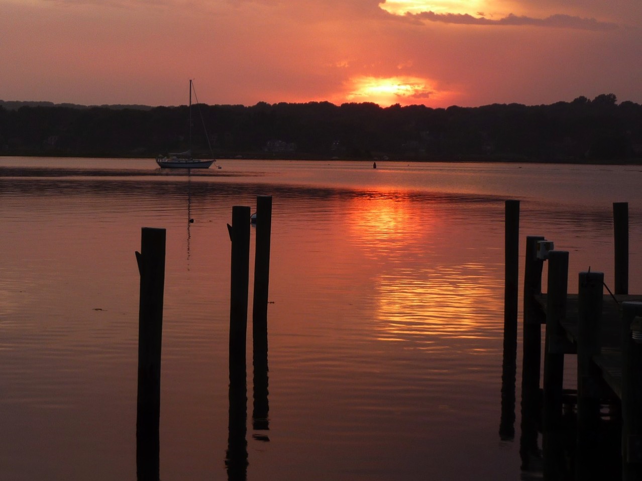 Incredible sunsets at mystic rental