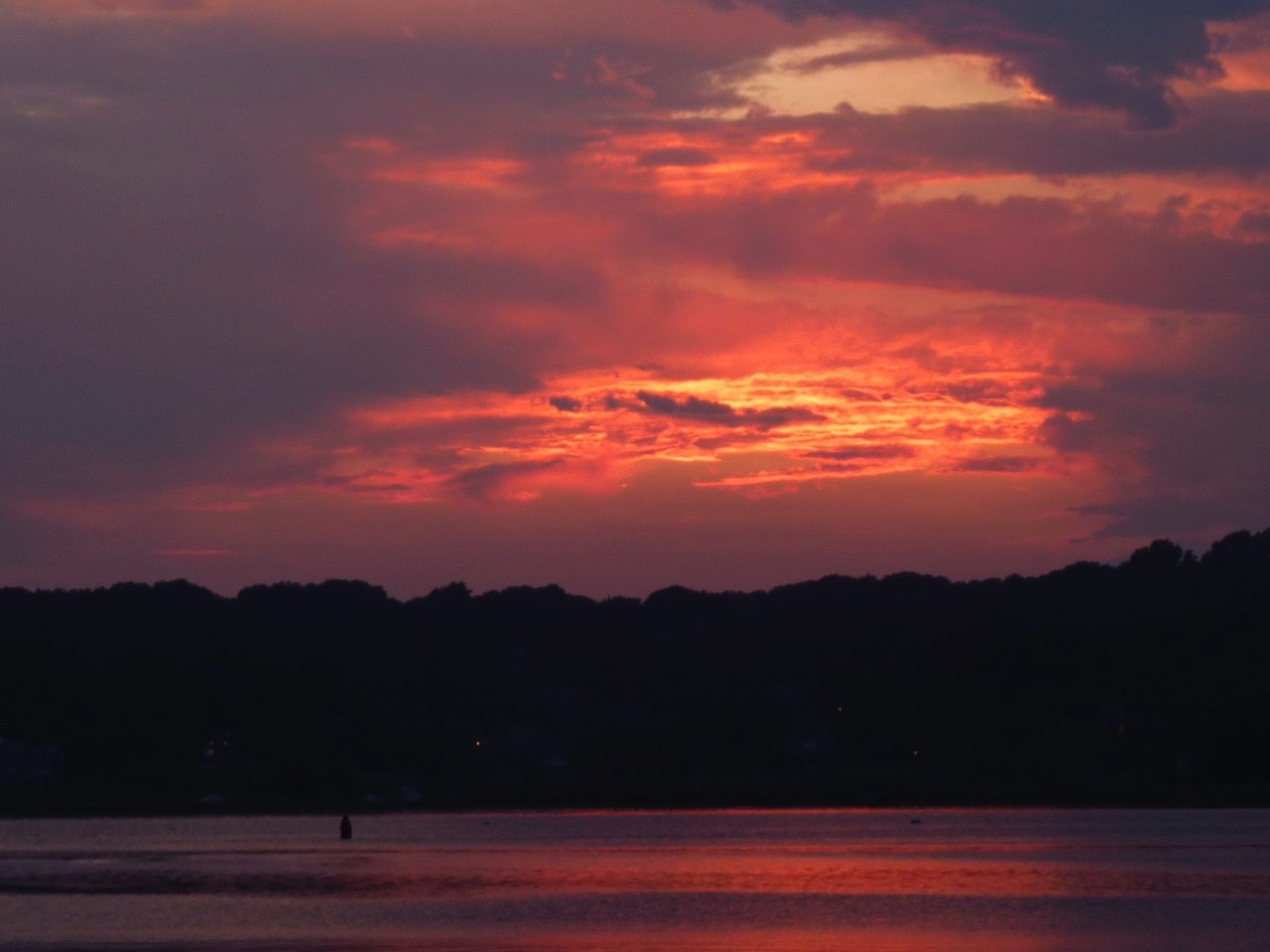 Incredible sunsets at mystic rental