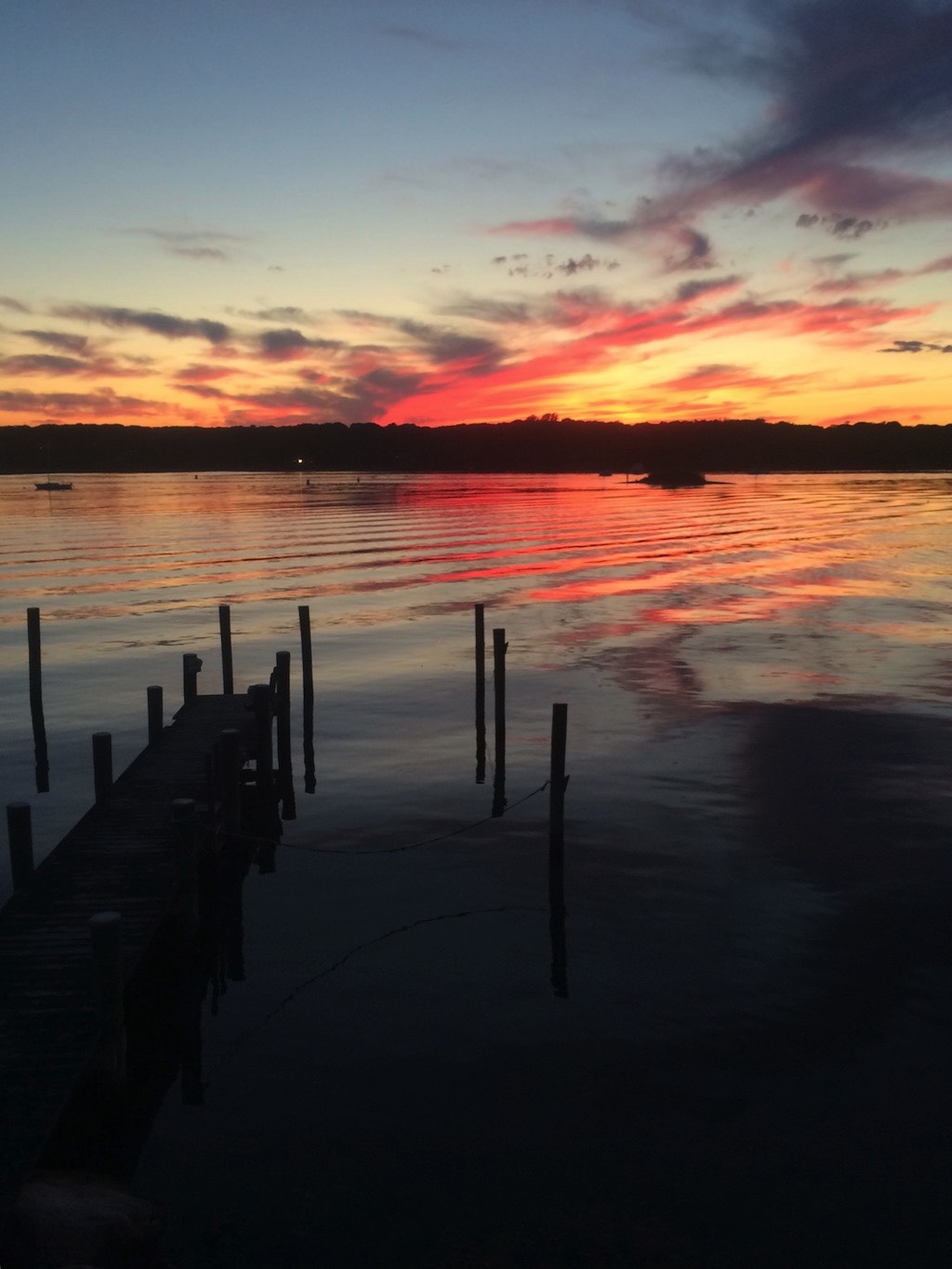 Incredible sunsets at mystic rental