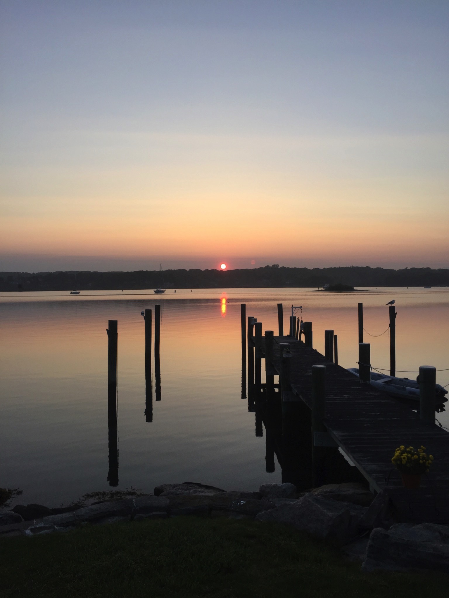 Incredible sunsets at mystic rental