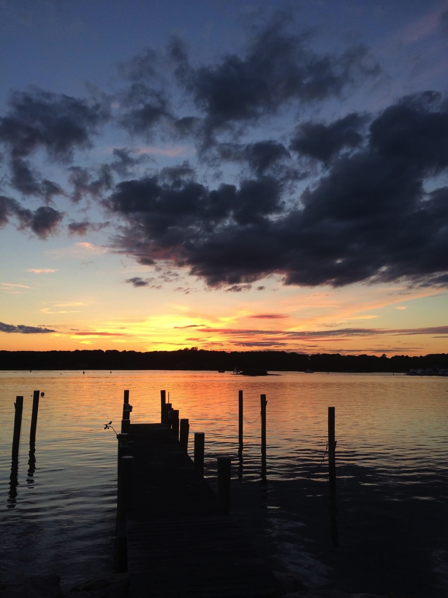 Incredible sunsets at mystic rental