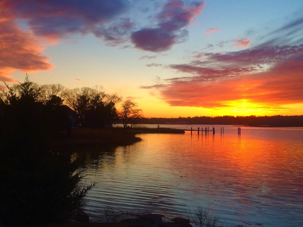 Incredible sunsets at mystic rental