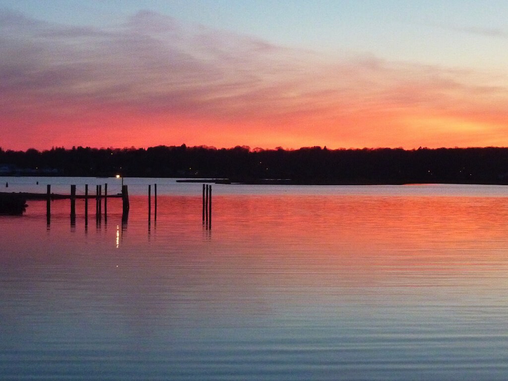 Incredible sunsets at mystic rental