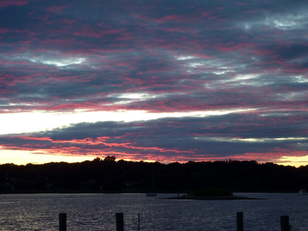 Incredible sunsets at mystic rental