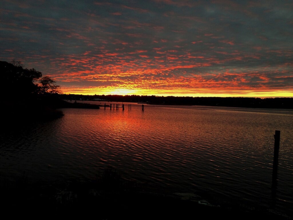 Incredible sunsets at mystic rental