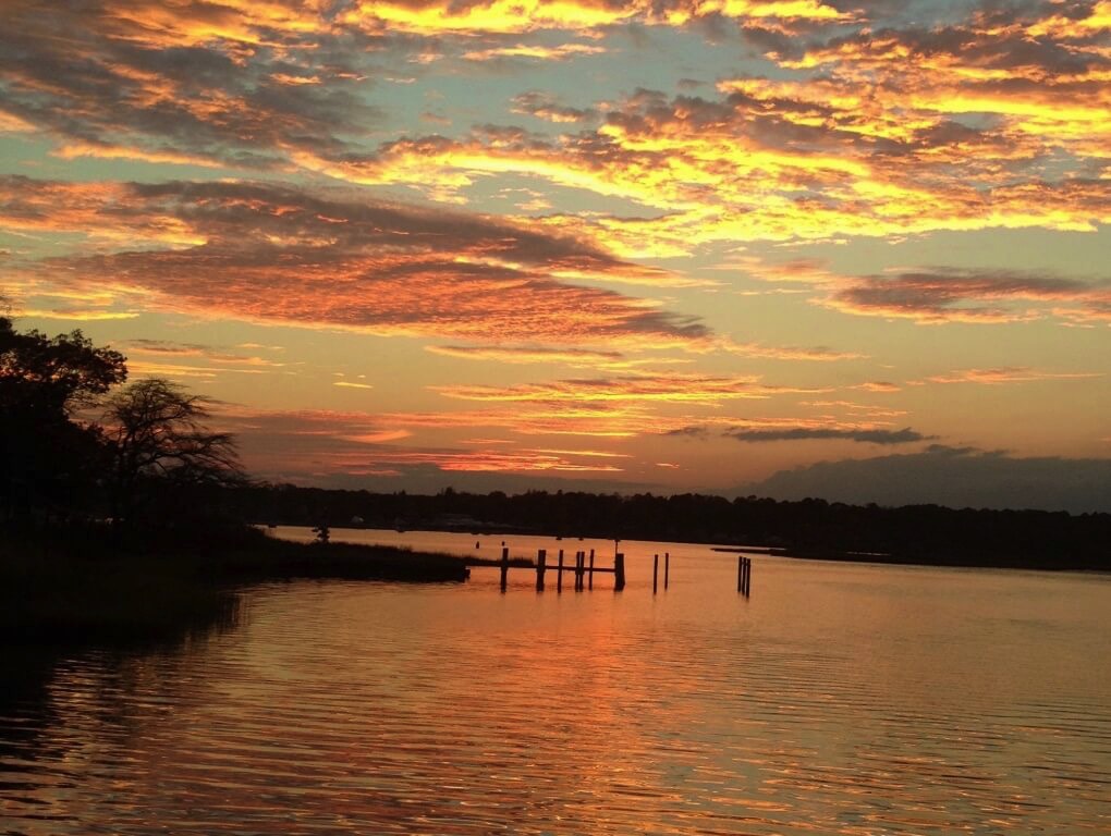 Incredible sunsets at mystic rental