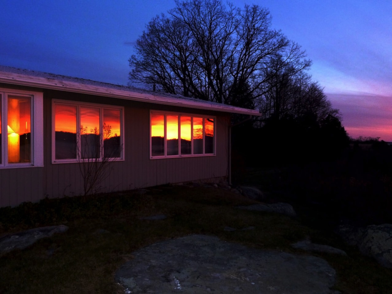 Incredible sunsets at mystic rental